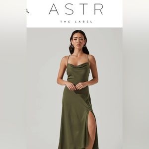 Astr GAIA MIDI DRESS - Sage - XS